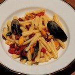 Casareccia aux moules et au chorizo Casareccia aux moules et au chorizo