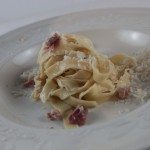 Tagliatelle al prosciutto Tagliatelle al prosciutto