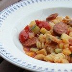 Massa au chorizo et aux légumes Massa au chorizo et aux légumes