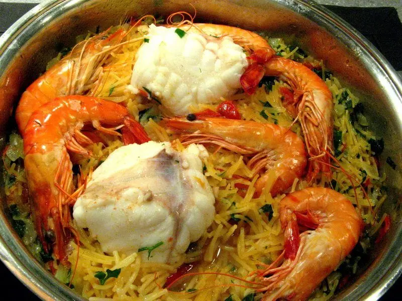 Fideua de lotte