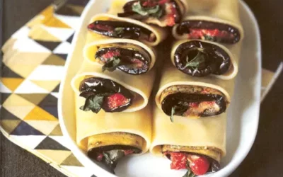 Pâtes farcies aux aubergines