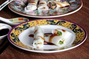 rouleaux de nouilles de riz
