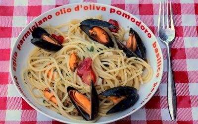 Spaghettis aux moules – spaghetti con le cozze