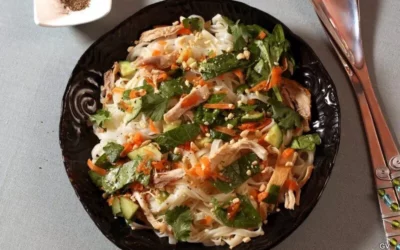 Salade de vermicelles au poulet