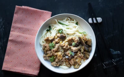 Mien aux aubergines yuxiang
