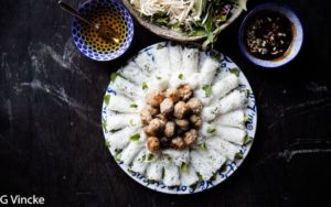 Bánh hỏi nem nướng