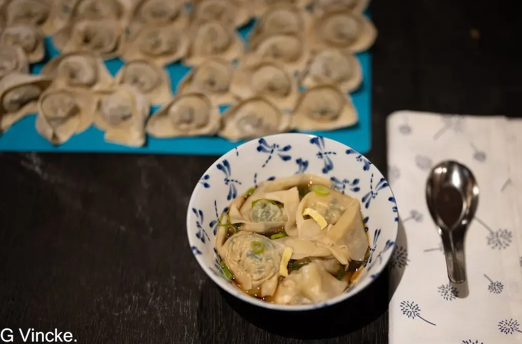 Ji cai wonton