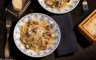 Trofie con zucchine e salsiccia