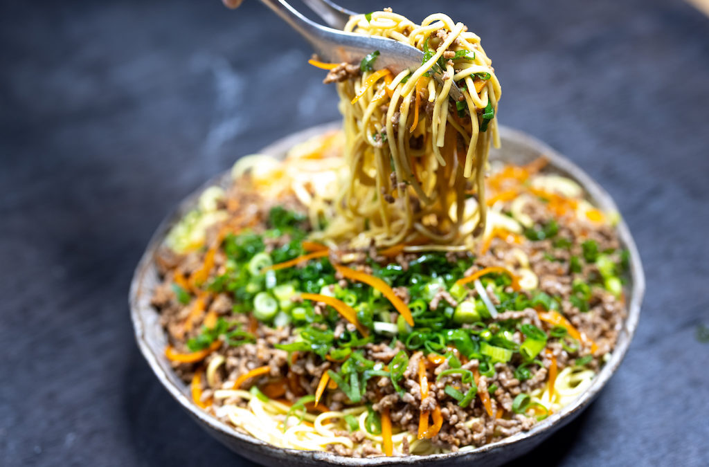 Nouilles de Wenzhou à l’ail et au vinaigre
