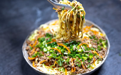 Nouilles de Wenzhou à l’ail et au vinaigre