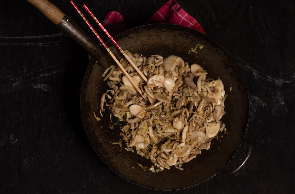 Gâteaux de riz sautés à la façon de Shanghai