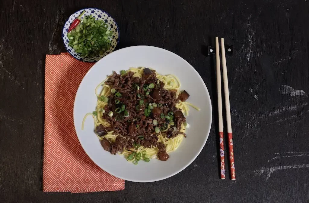Da lu mian aux aubergines