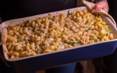 Leek mac and cheese
