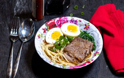 Yakamein , soupe de pâtes de la Nouvelle-Orléans