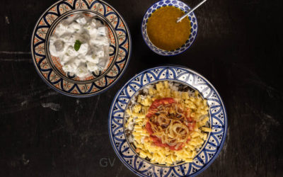 Koshari : pâtes égyptiennes et légumineuses