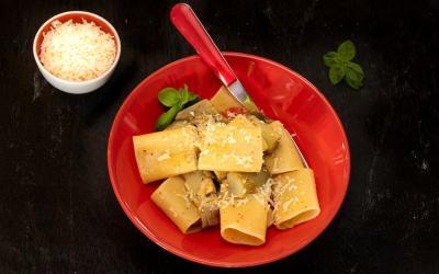 Paccheri aux artichauts