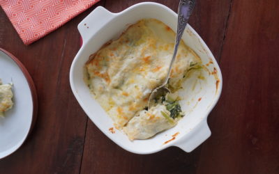 Cannellonis aux épinards et oeufs durs