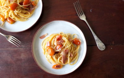 Smoky tomato carbonara