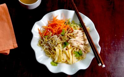 Nouilles froides à la sauce sésame